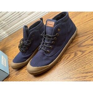 Volley High Leap Sneakers Mens 10 Winterized Canvas Navy/Black‎ Faux Fur Lined